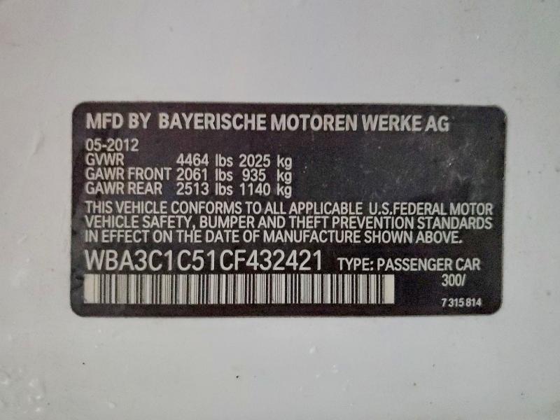 2012 BMW 328 i Sulev