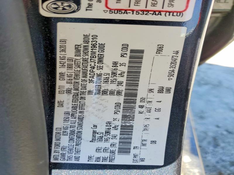 2011 Ford Fiesta sel