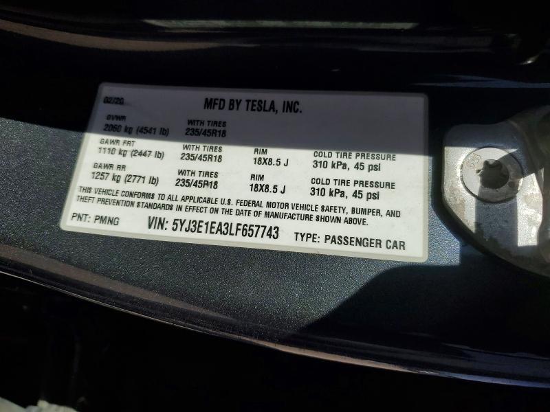 2020 Tesla Model 3