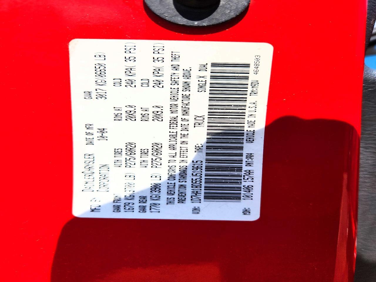 2005 Dodge RAM 1500 ST