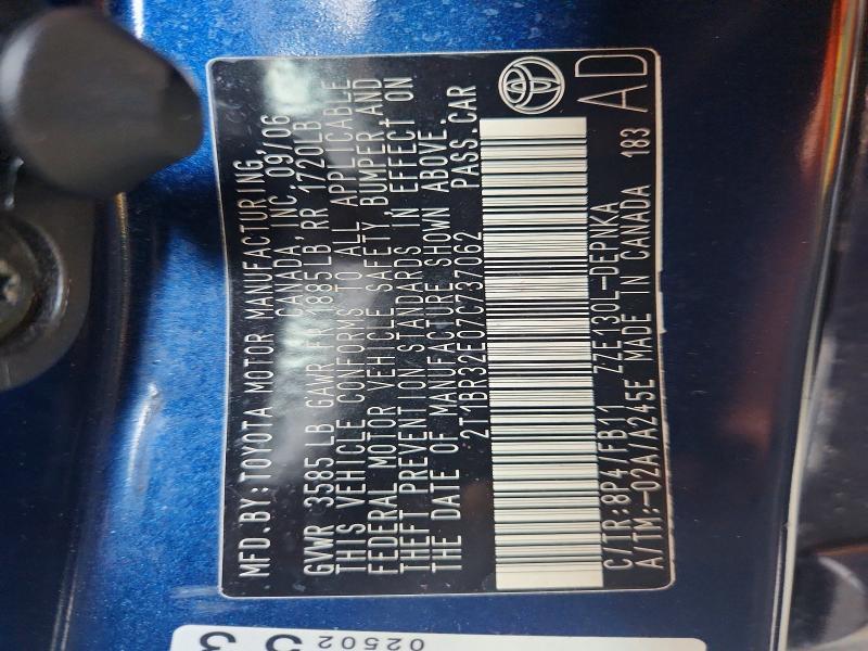 2007 Toyota Corolla le