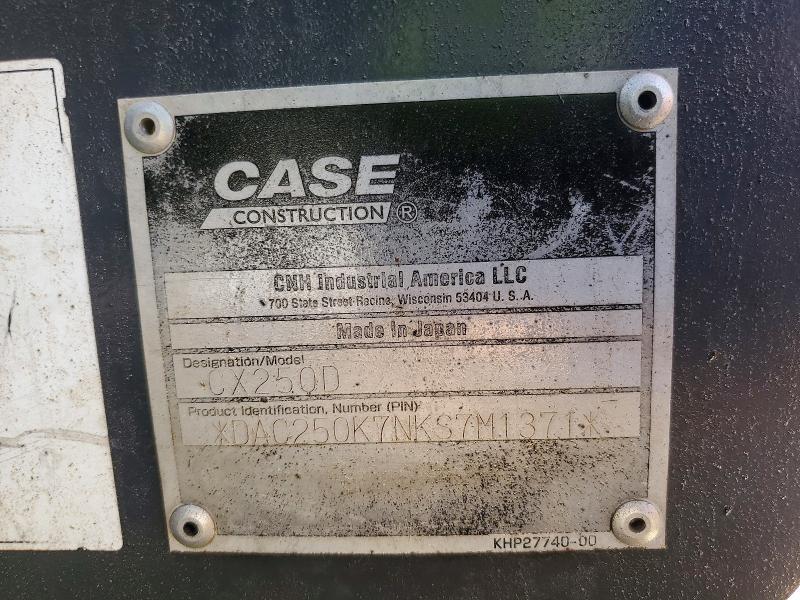 2018 Case Cx250d-excavator
