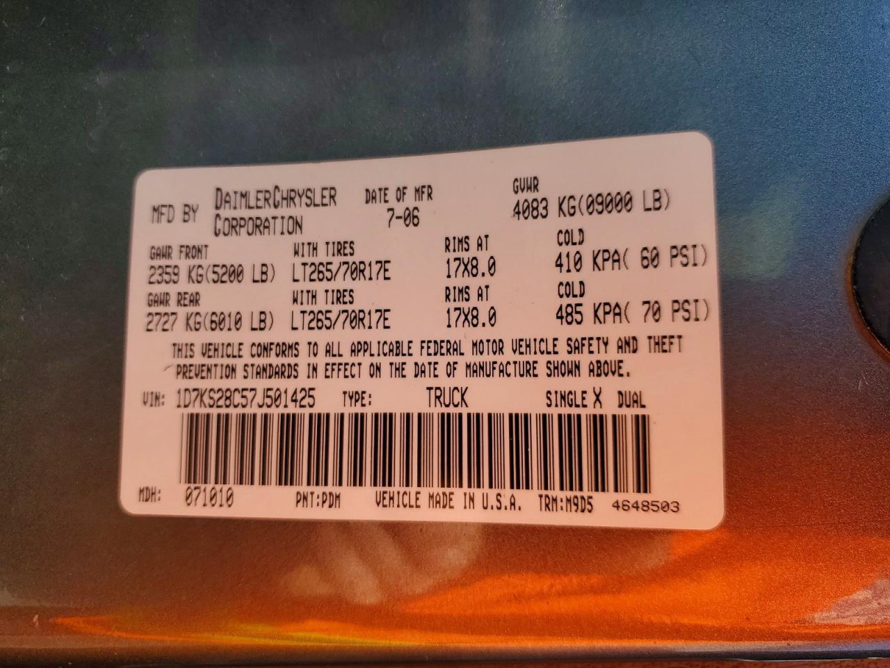 2007 Dodge RAM 2500 ST