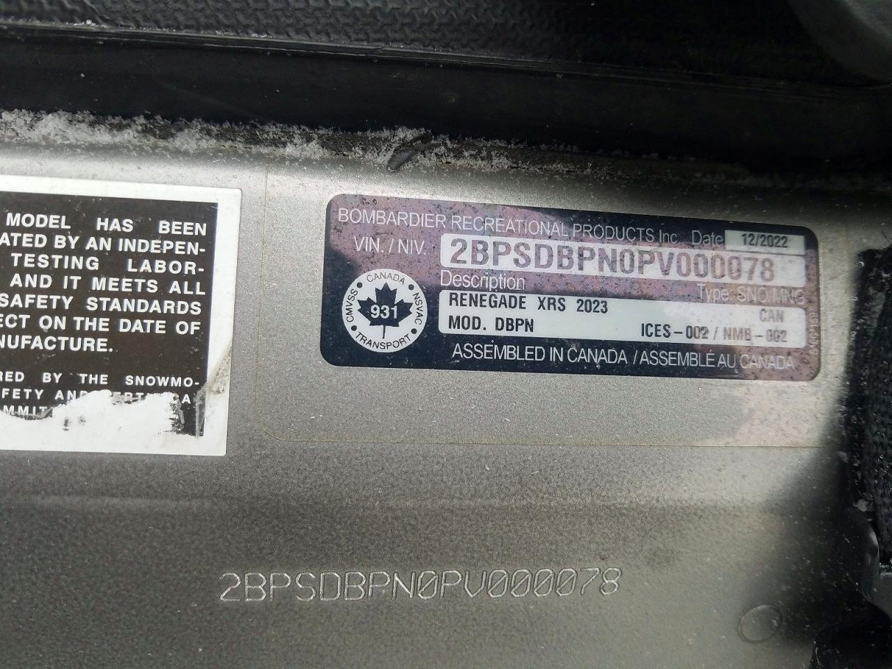 2023 Skidoo Rngd Turbo