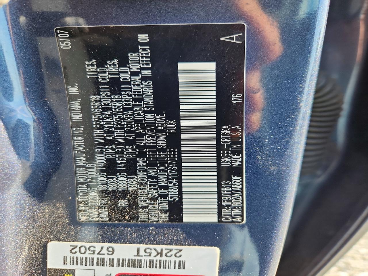 2007 Toyota Tundra Double Cab SR5