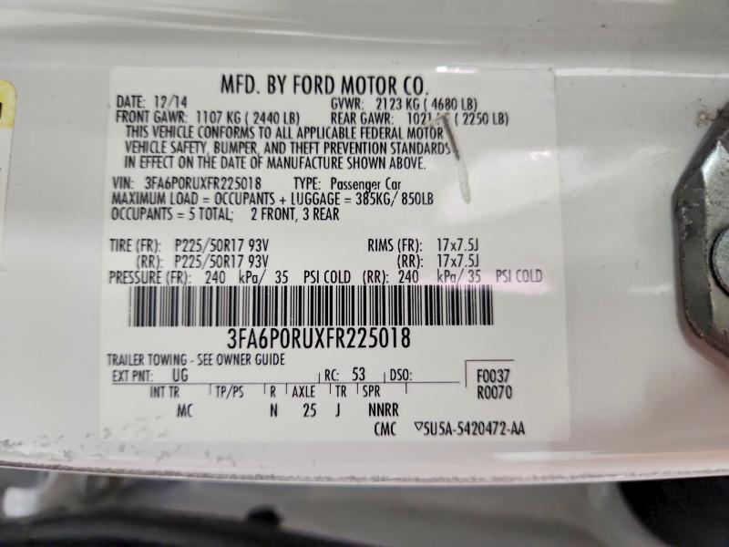 2015 Ford Fusion Titanium hev