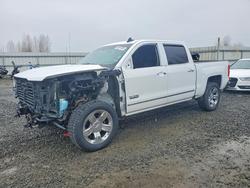 Salvage trucks for sale at Arlington, WA auction: 2017 Chevrolet Silverado K1500 LTZ