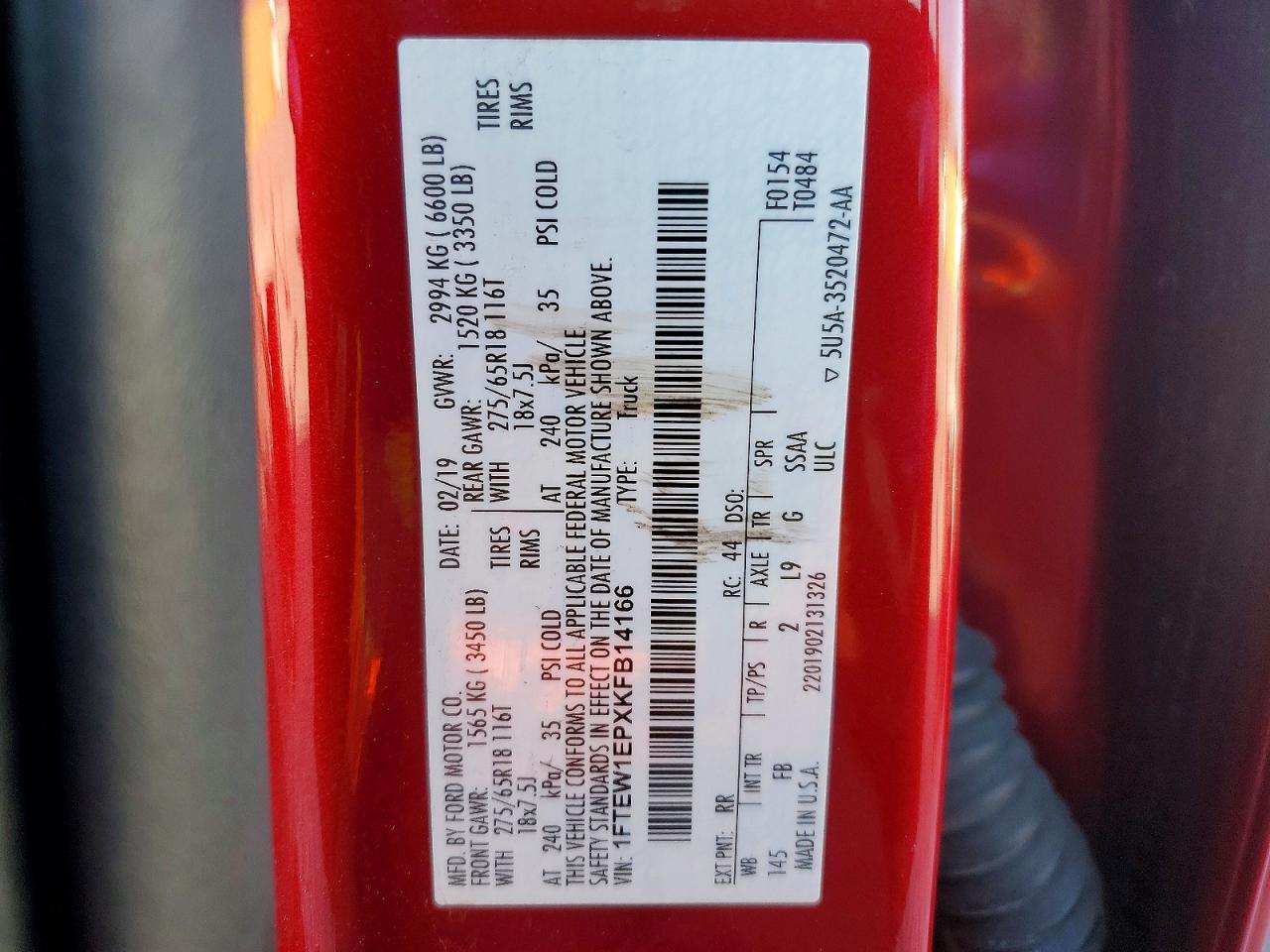 2019 Ford F150 Supercrew