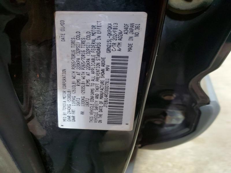 2003 Toyota 4runner Sport Edition