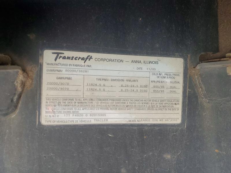 2006 Transcraft Eagle 11H W2 48'X102''  Flatbed Trailer