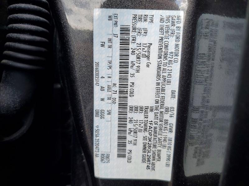 2016 Ford Focus se