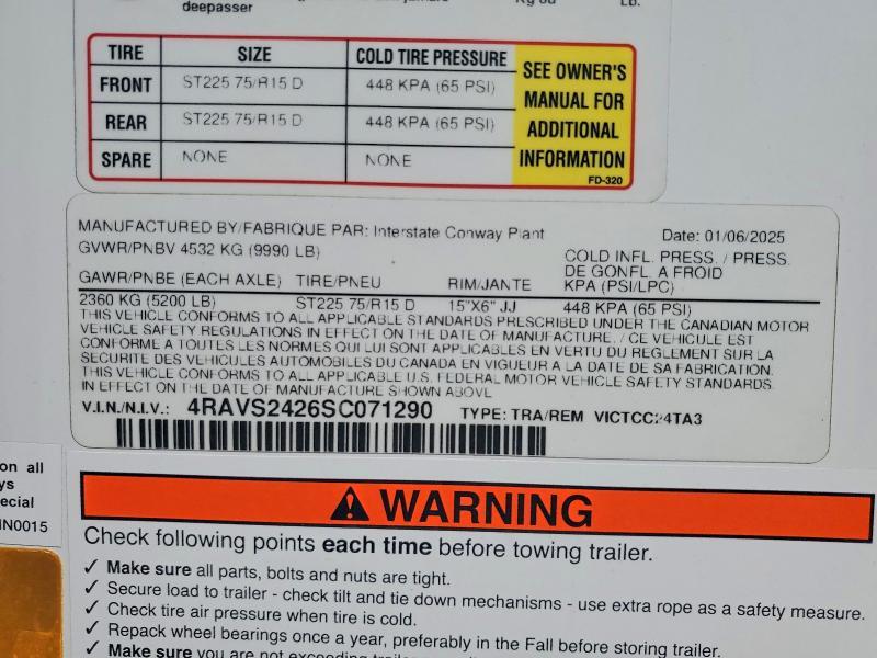 2025 Interstate VICTCC24TA3 Enclosed Cargo Trailer