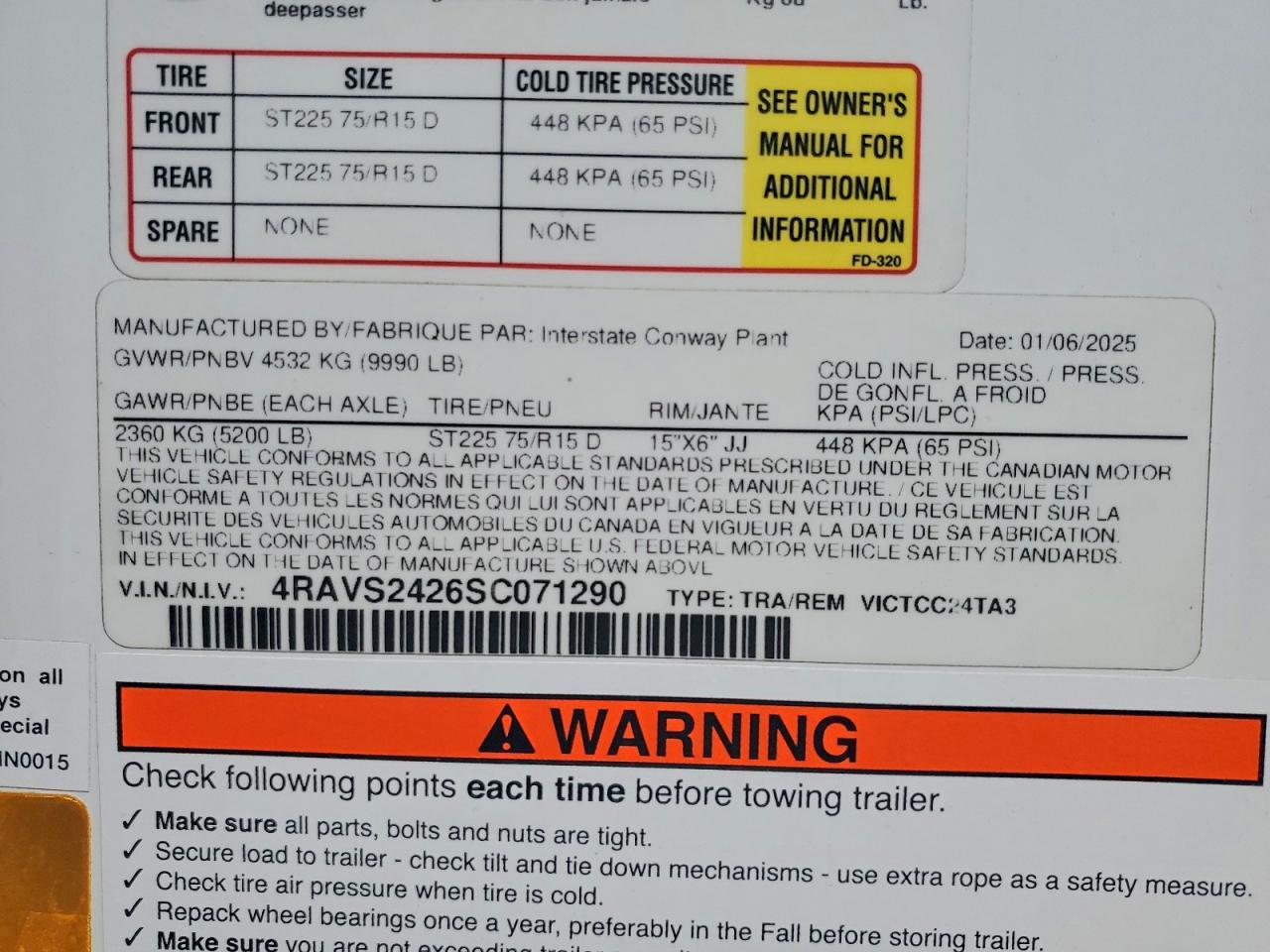 2025 Interstate VICTCC24TA3 Enclosed Cargo Trailer