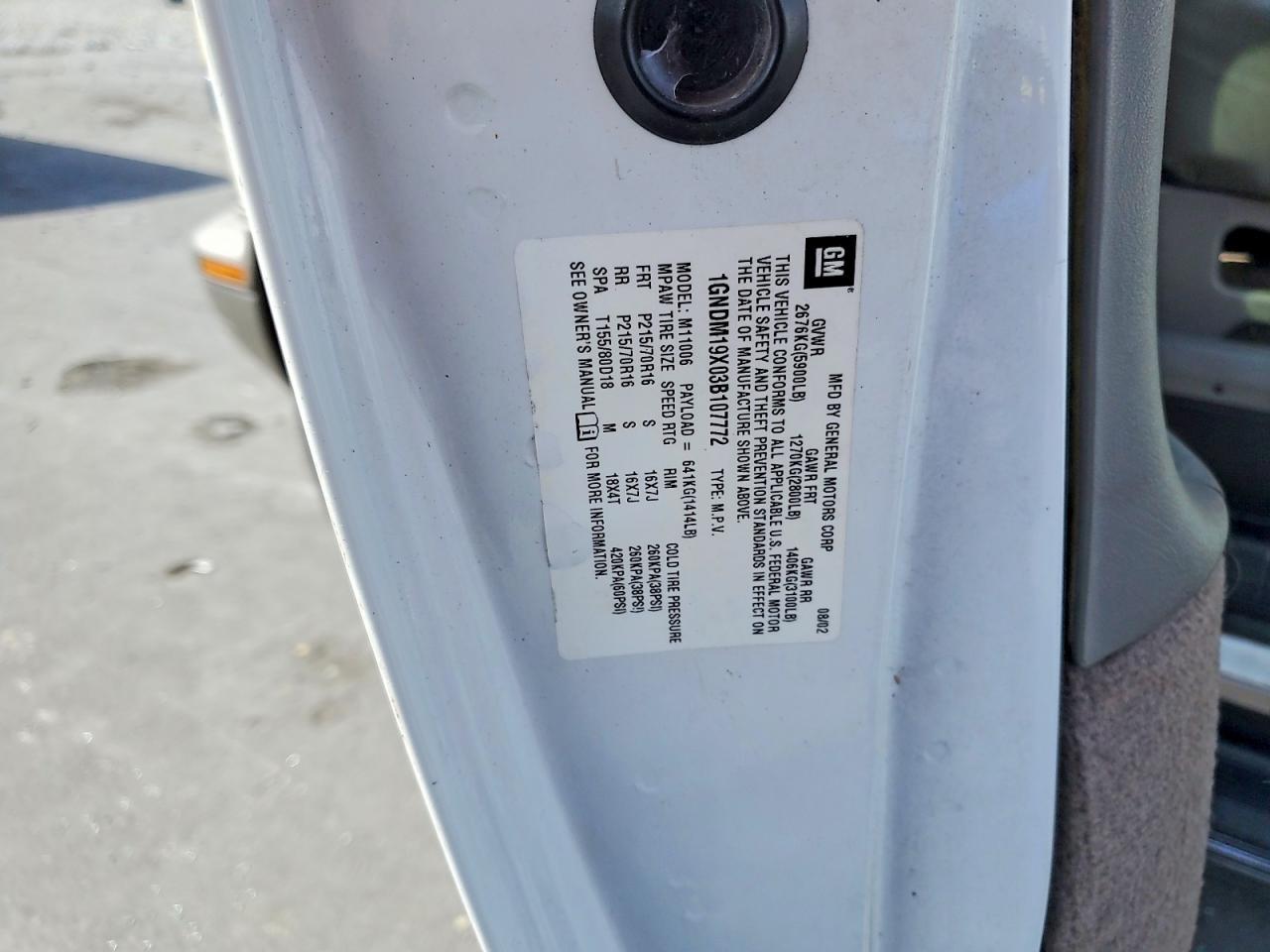 2003 Chevrolet Astro