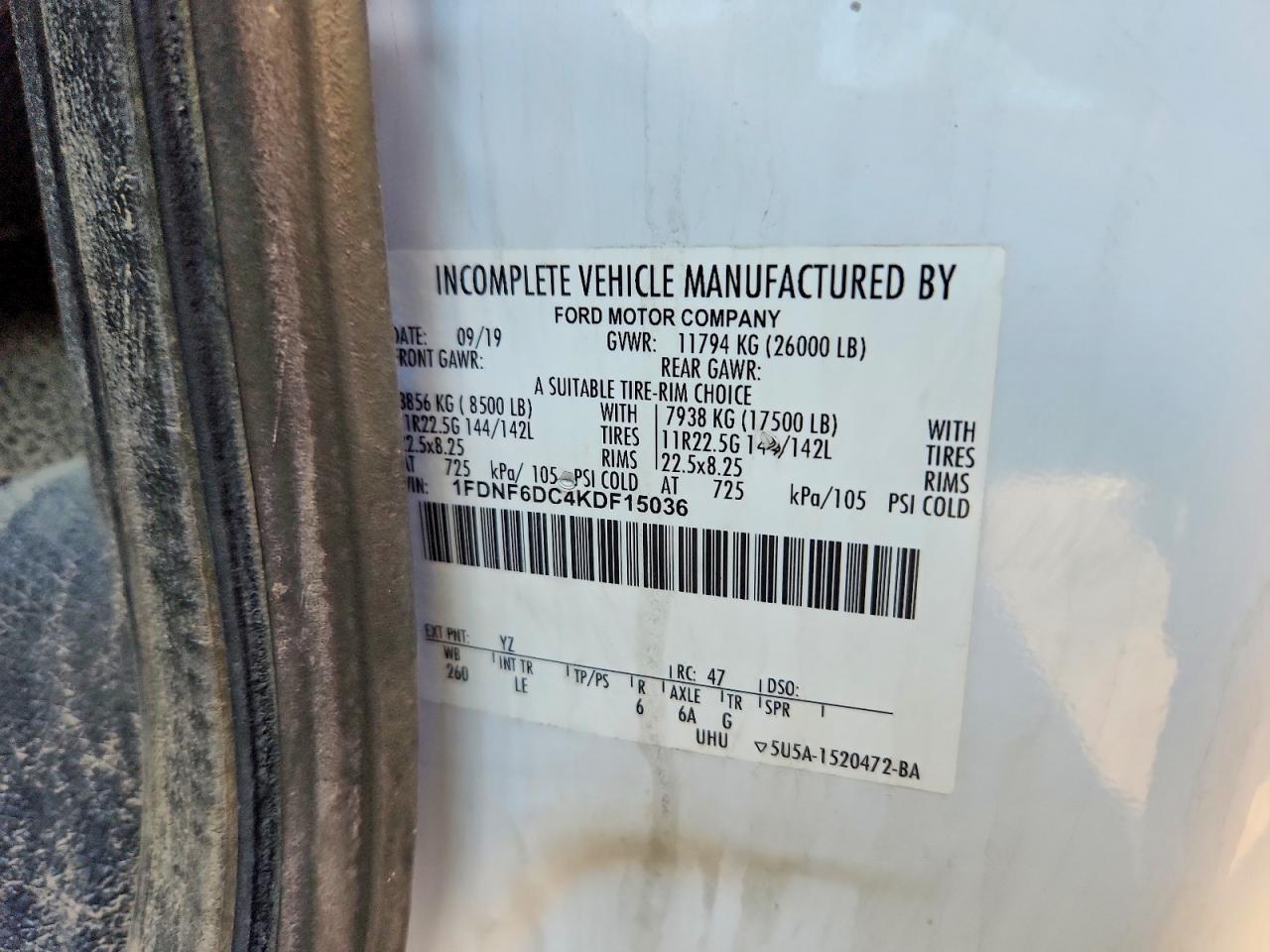 2019 Ford F650 Super Duty