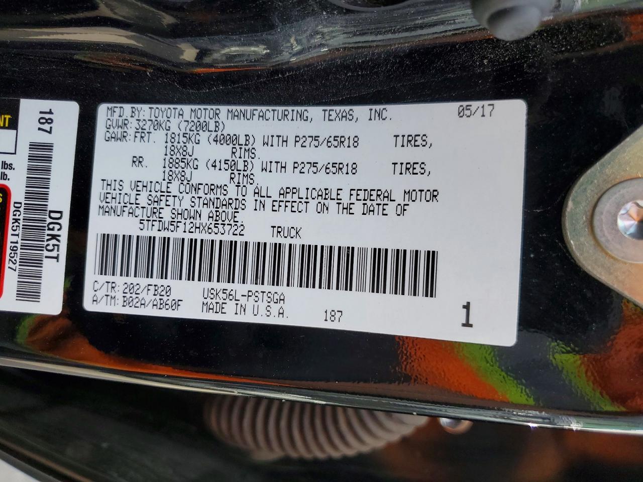 2017 Toyota Tundra SR5