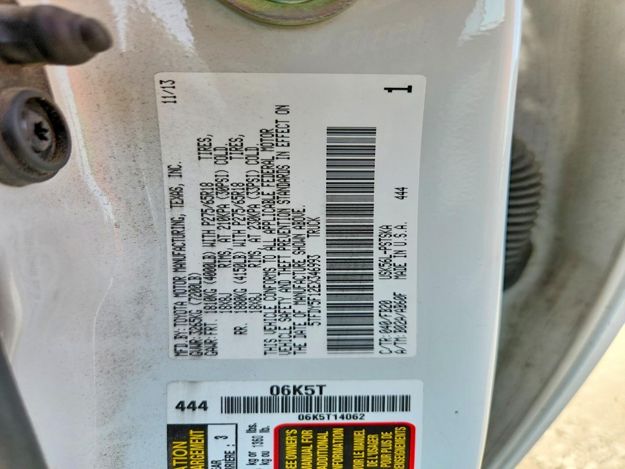 2014 Toyota Tundra Crewmax SR5