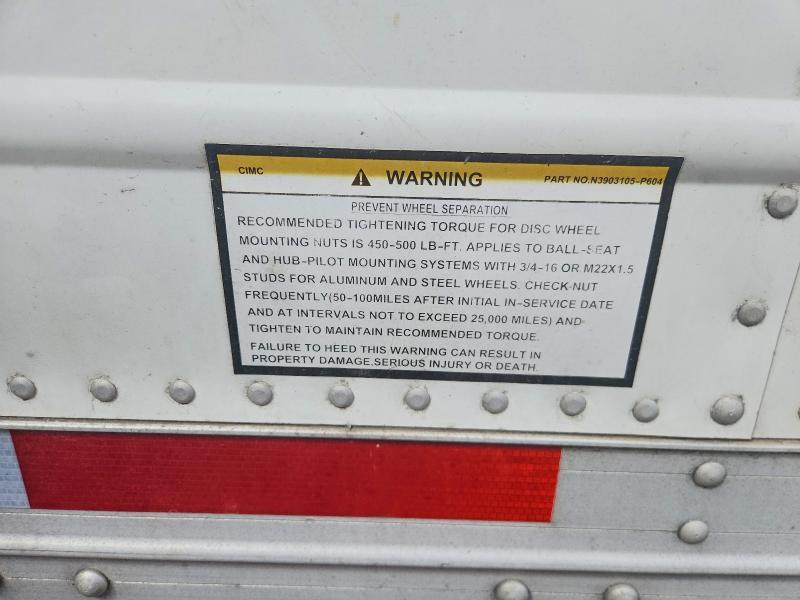 2016 Cimc Refrigerated Van Trailer