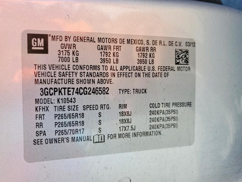 2012 Chevrolet Silverado K1500 LTZ