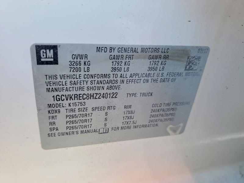 2017 Chevrolet Silverado K1500 lt