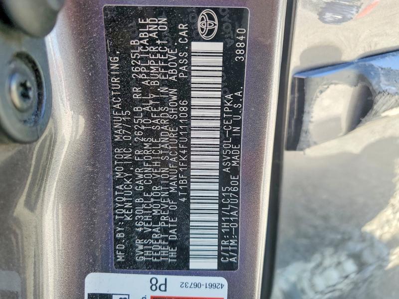 2015 Toyota Camry xse
