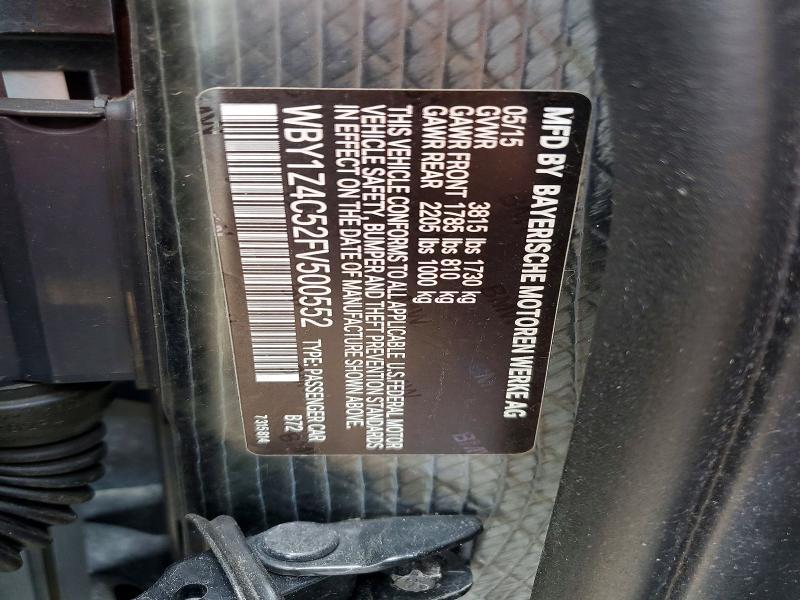 2015 BMW I3 rex