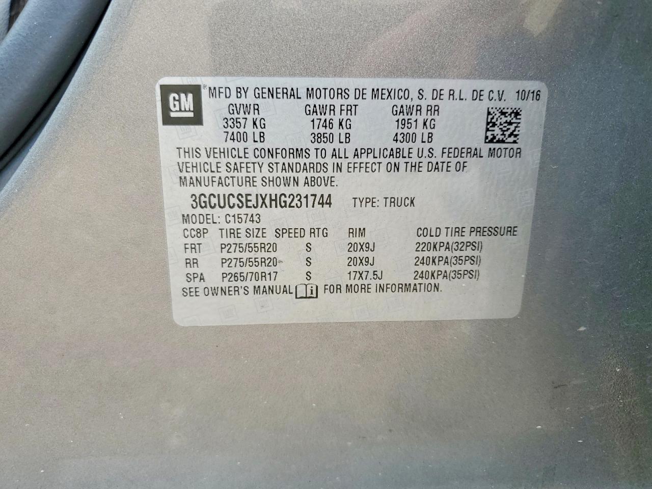 2017 Chevrolet Silverado C1500 LTZ