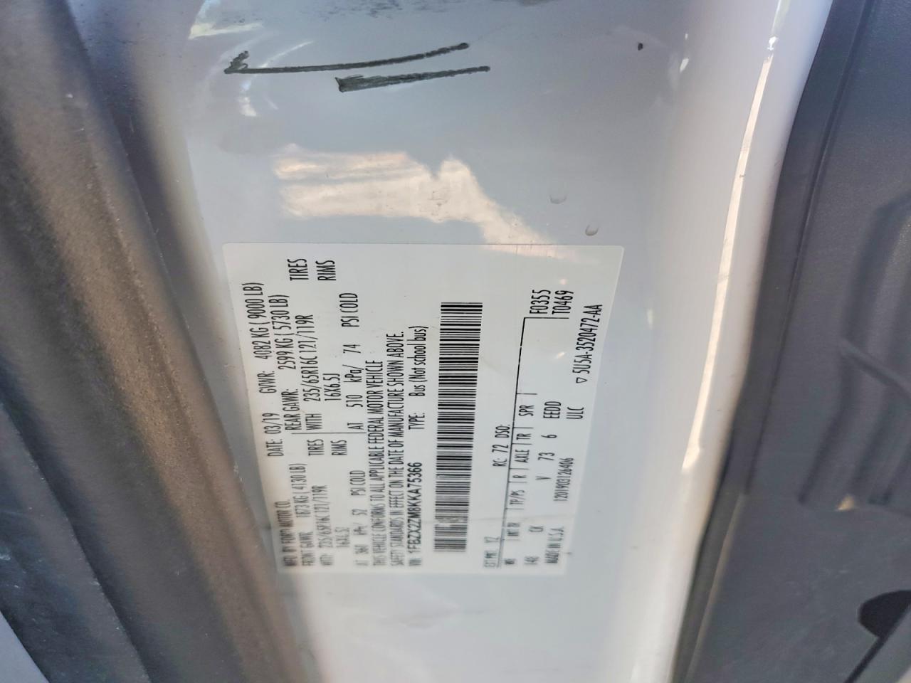 2019 Ford Transit T-350