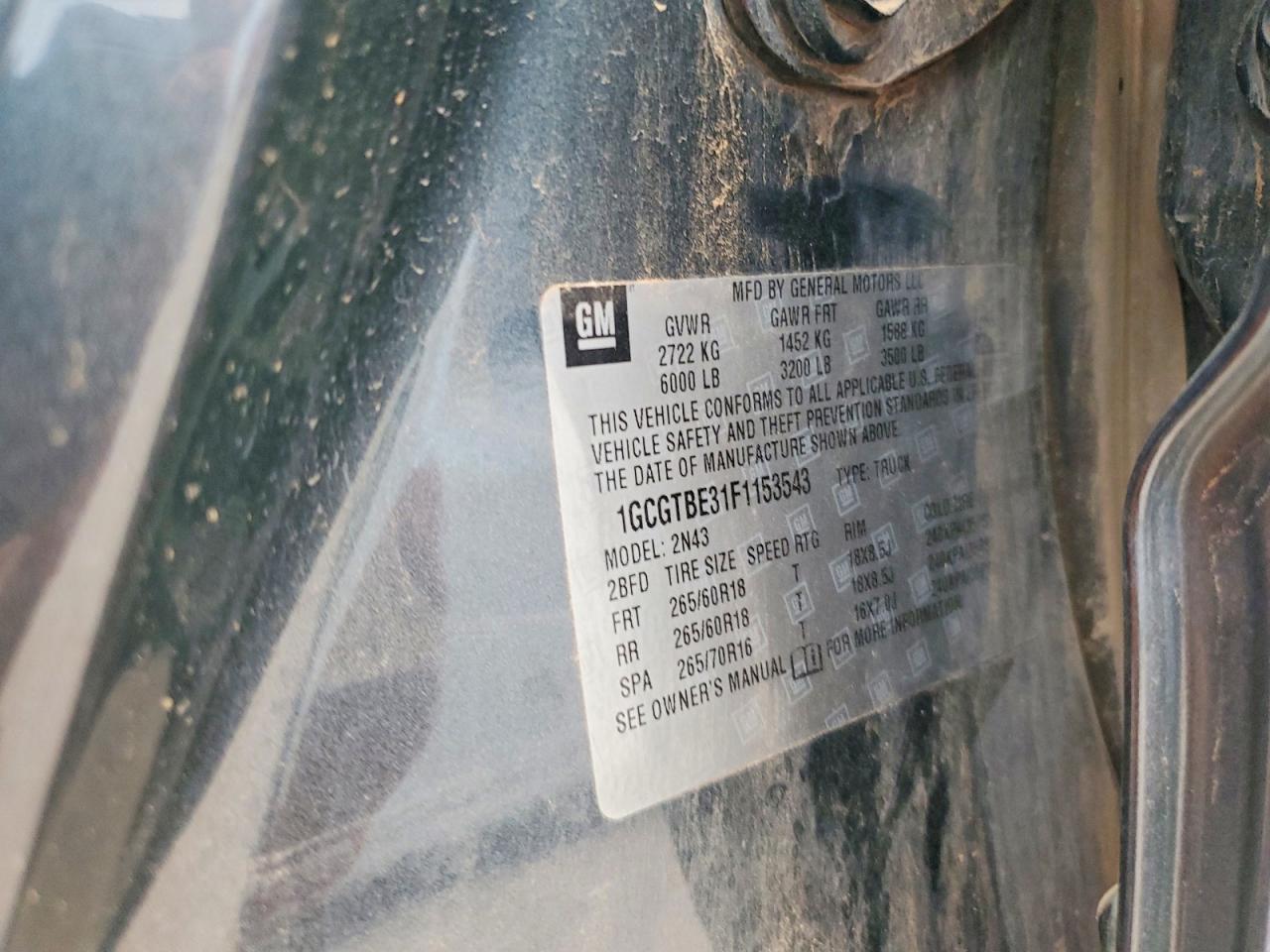 2015 Chevrolet Colorado LT