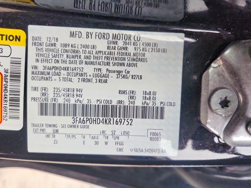2019 Ford Fusion se