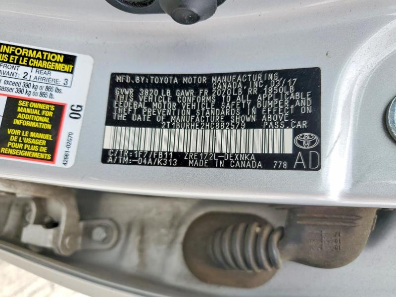 2017 Toyota Corolla le