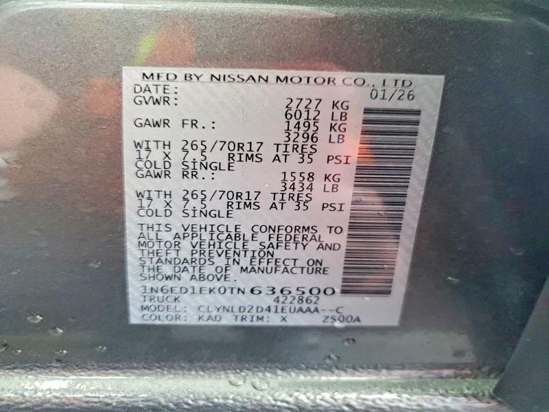 2026 Nissan Frontier Pro-4x