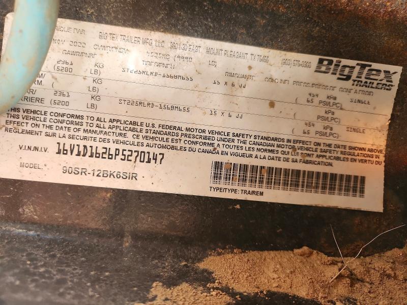 2023 Big Tex Trailer 2023 BIG TEX 90SR-12BK6SIR Dump Trailer