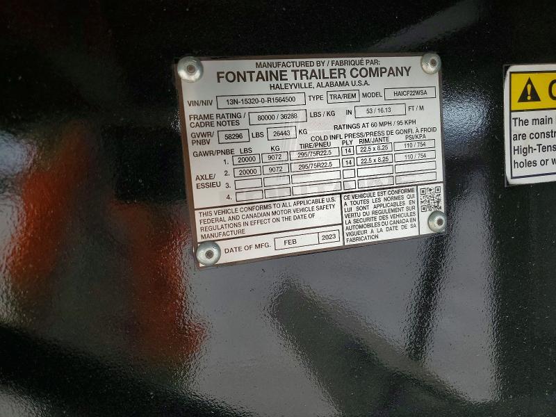 2024 Fontaine HAICF22WSA Flatbed Trailer