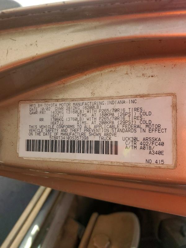 2003 Toyota Tundra SR5