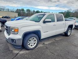 Salvage trucks for sale at Exeter, RI auction: 2015 GMC Sierra K1500 SLE