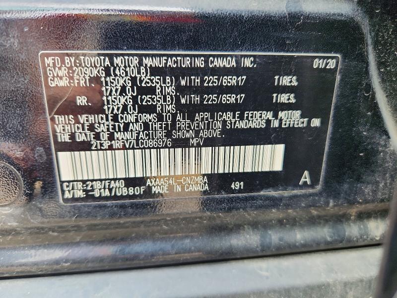 2020 Toyota Rav4 xle