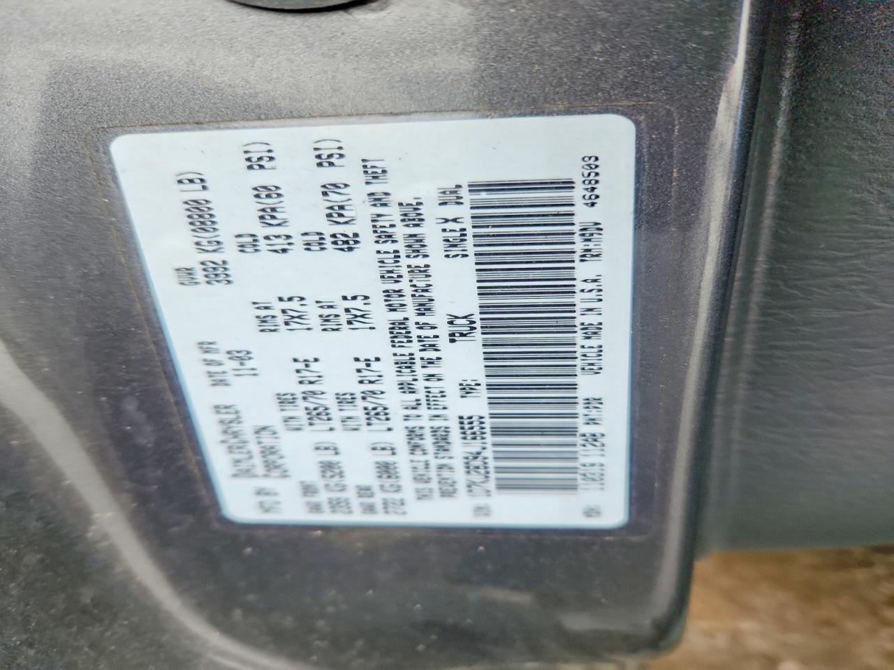 2004 Dodge RAM 2500 ST