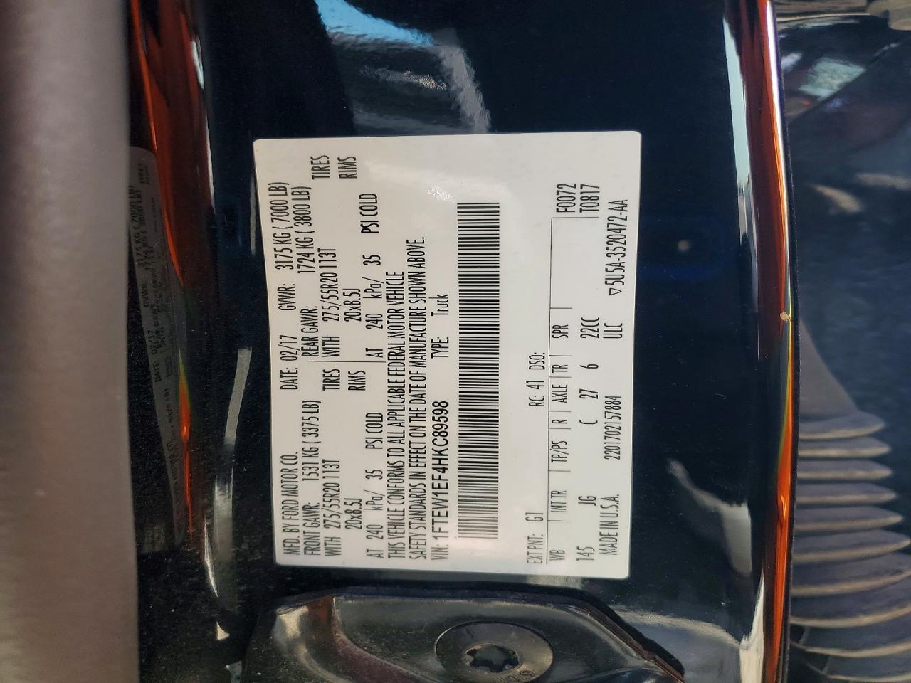 2017 Ford F150 Supercrew
