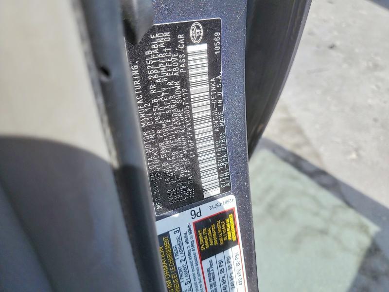 2012 Toyota Camry le