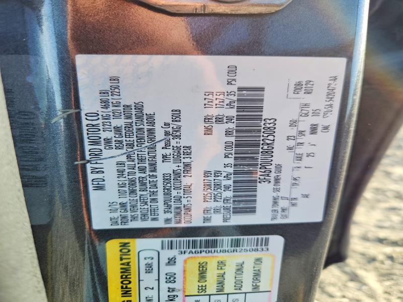 2016 Ford Fusion s Hybrid