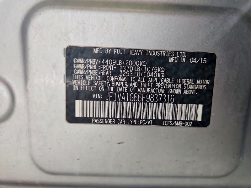 2015 Subaru Wrx Limited