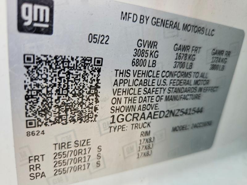 2022 Chevrolet Silverado C1500