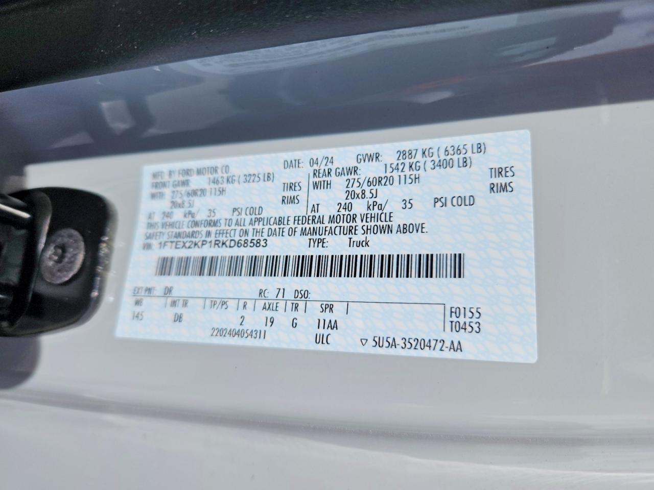 2024 Ford F150 STX