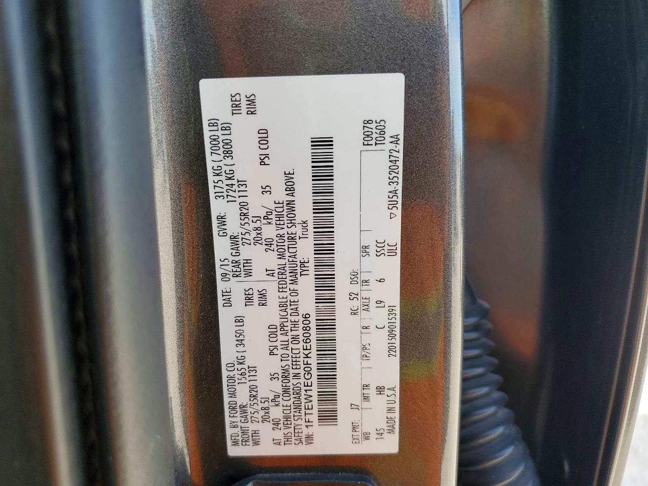 2015 Ford F150 Supercrew