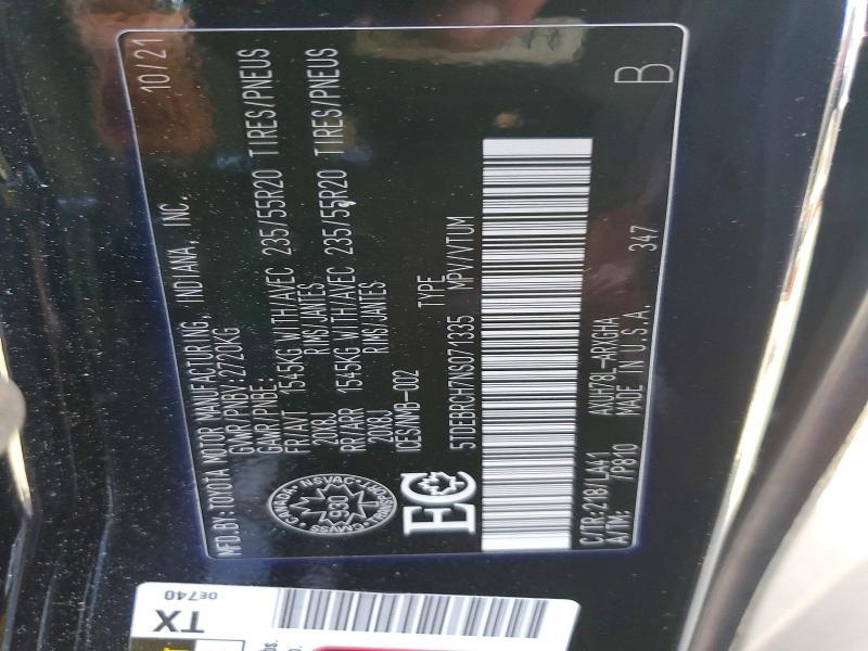 2022 Toyota Highlander Hybrid Platinum