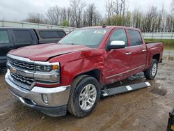 Salvage trucks for sale at Davison, MI auction: 2018 Chevrolet Silverado K1500 LTZ