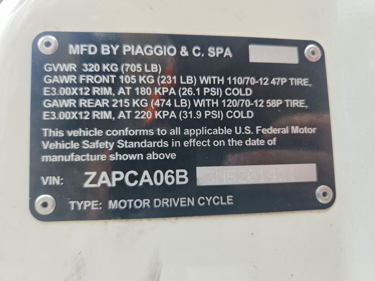 2022 Vespa PRIMAVERA/SPRINT 50