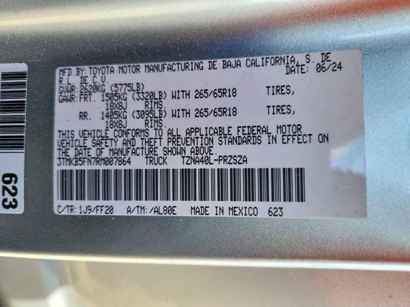 2024 Toyota Tacoma SR5