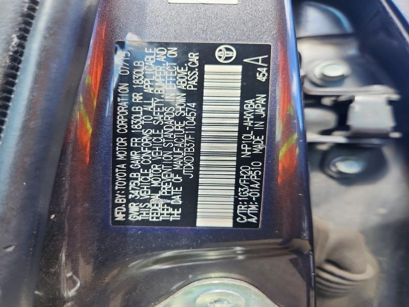 2015 Toyota Prius c one